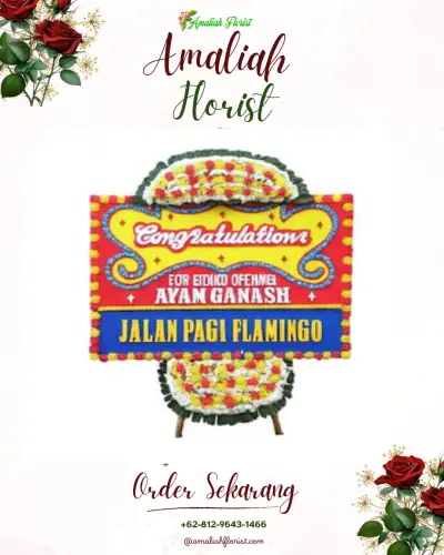 Bunga Papan Congratulation di Wanutengah